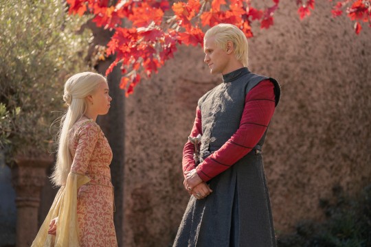 Milly Alcock and Matt Smith in House of the Dragon 