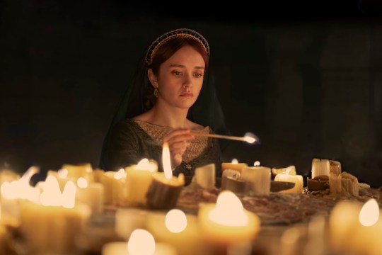 Olivia Cooke as Alicent Hightower in House of the Dragon