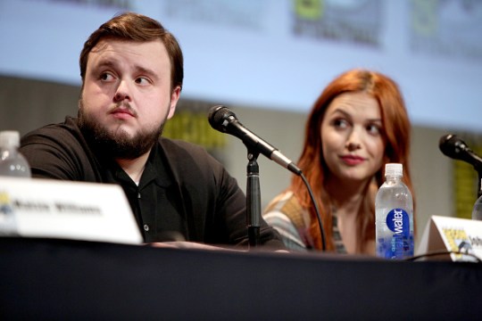 John Bradley West and Hannah Murray at the 2015 Comic Con panel