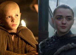 Dexter Sol Ansell (Egg) discussed Game of Thrones with Maisie Williams (Arya): “Oh, we want a dragon”